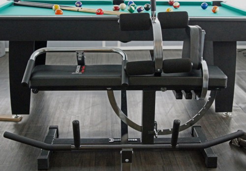 The Ironmaster Super Bench with Chinup, Dip, and Crunch Attachments