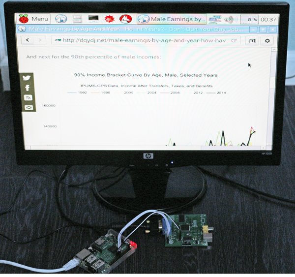 VGA CPLD graphics card (or FPGA Graphics Card) loading a web page on a CPLD.